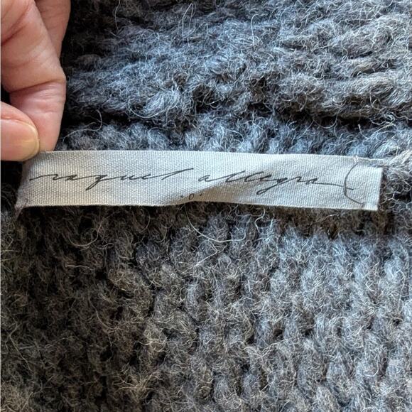 Raquel Allegra Alpaca Open Cardigan Boho Handmade Fringe size 0 - Picture 2 of 15